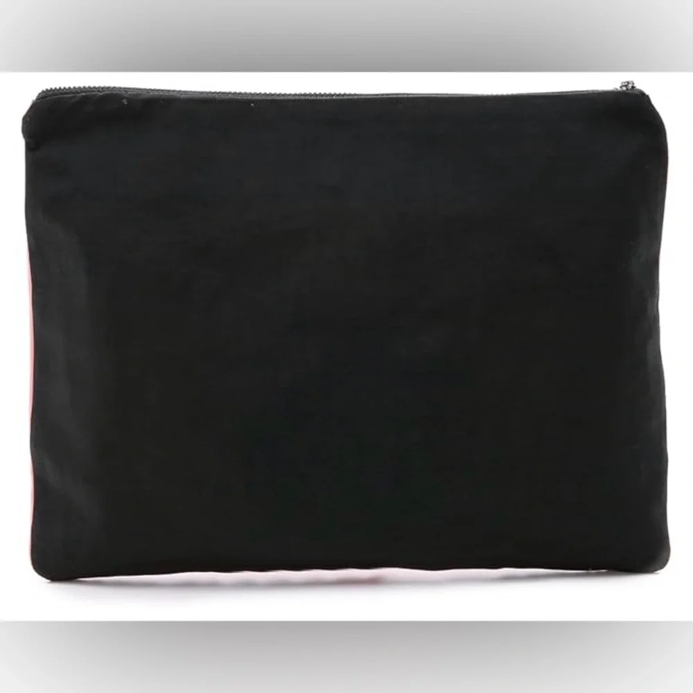 NWT Venessa Arizaga Pink “Howdy” Silk Clutch Bag